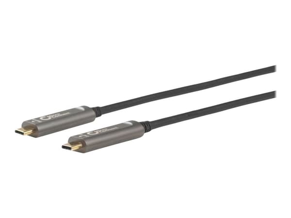 MicroConnect Premium - USB-kabel - USB-C (hann) til USB-C (hann) - USB 3.1 Gen 2 - 15 m - Active Optical Cable (AOC) - svart