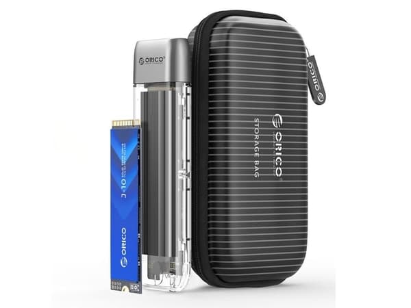 Orico TXM2-C3 M.2 NVMe USB-C 10Gb/s diskficka, grå