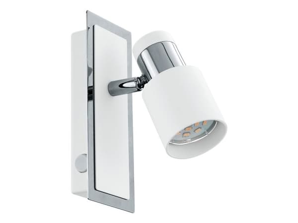 EGLO DAVIDA spotlight i krom och vitt