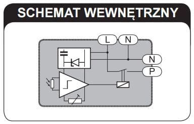 Zamel Surface-mounted twilight switch with 230V AC IP54 probe WZS-01