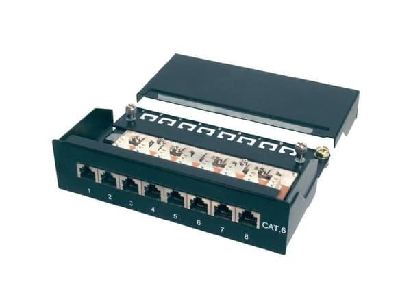DIGITUS DN-91608SD - Patch-panel - CAT 5e - 1U - 8 portar