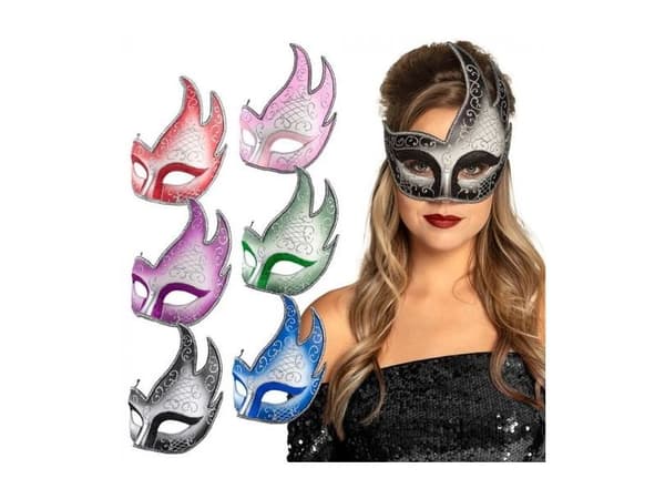 Venedig fiamma halvmask