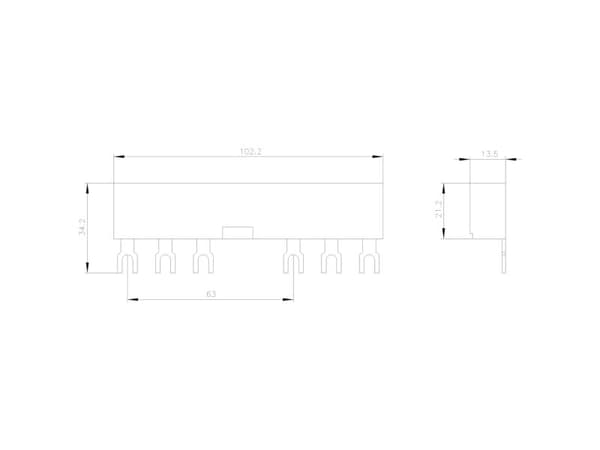 Siemens 3RV1915-3AB Samleskinne 1 stk