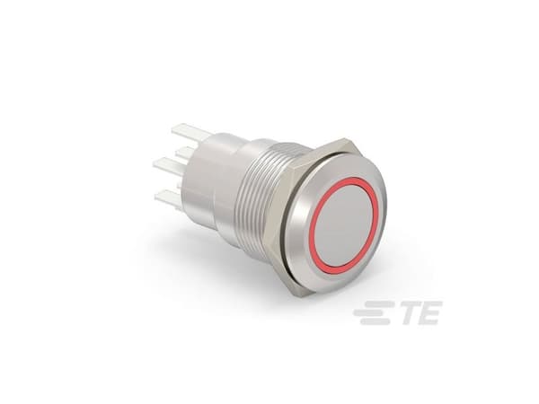 TE Connectivity 4-2213764-7 belyst tryckknapp 1 st bricka