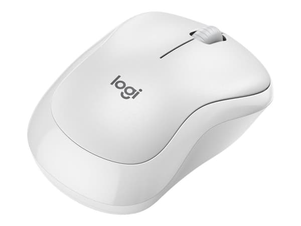 Logitech M240 Silent, Molempikätinen, RF Wireless + Bluetooth, 4000 DPI, Valkoinen