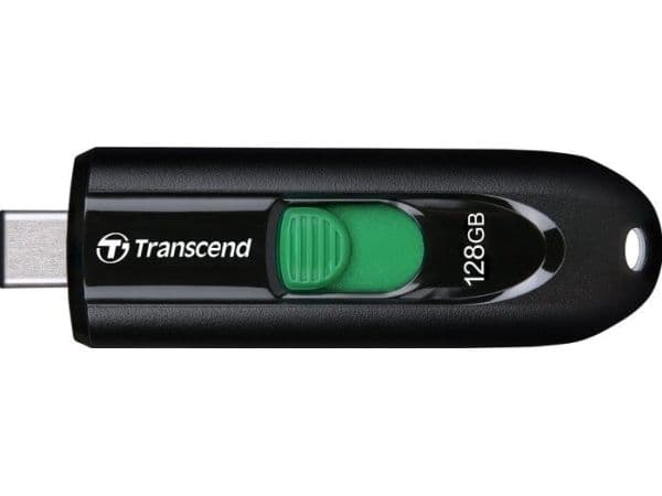 Transcend JetFlash 790C - USB flash-enhet - 128 GB - USB-C 3.2 Gen 1 - svart