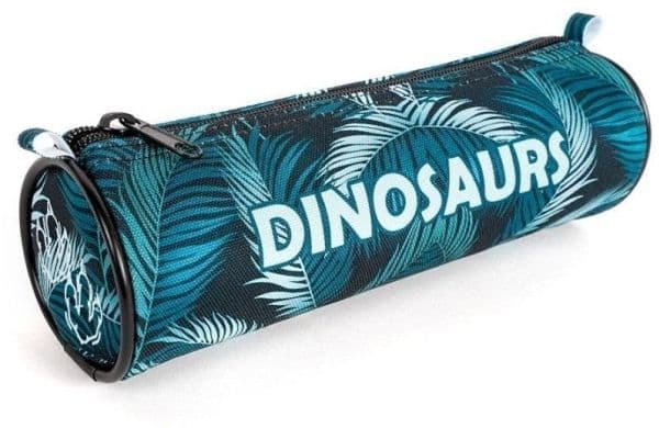 Dino grön rullpennfodral