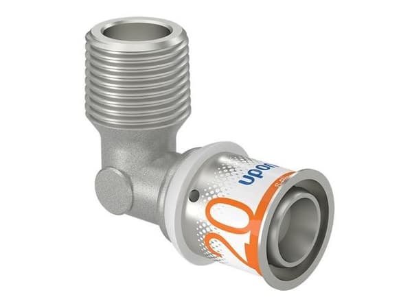 UPONOR S-PRESS PLUS vinkel m/ muffnippel 20x1/2"MT