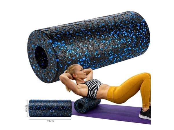 Wozinsky WRM-33 Massage Roller Exercise Roller 33 cm - Black
