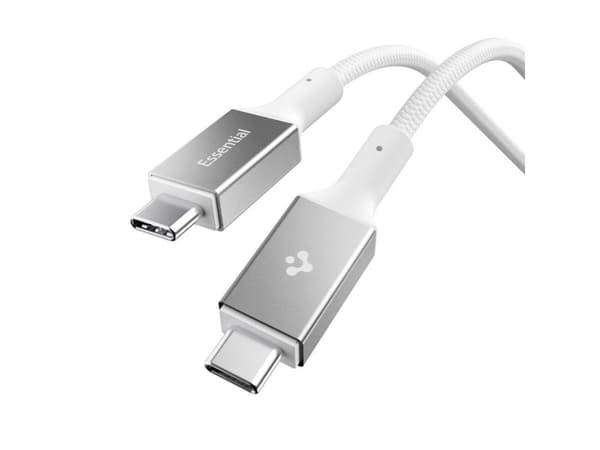 Spigen Essential EB10015CC, 1,5 m, USB C, USB C, USB 3.2 Gen 1 (3.1 Gen 1), 5 Gbit/s, Hvit
