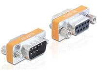 Delock - Null modem-adapter - DB-9 (hann) til DB-9 (hunn)