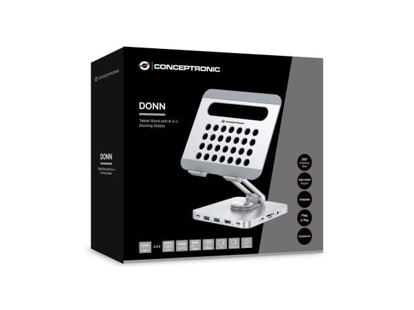 Conceptronic DONN26G medievagn & stativ - silver