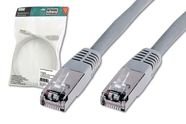 DIGITUS Premium - Patchkabel - RJ-45 (han) til RJ-45 (han) - 7 m - SFTP - CAT 5e - booted - grå