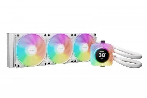 be quiet! LIGHT LOOP IO LCD | 360mm, Alt-i-ett væskekjøler, 12 cm, 105,1 m³/t, Hvit