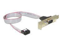 DeLOCK 89300, Harmaa, 0,4 m, DB9, 9-p COM