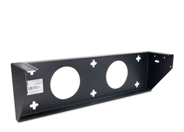 Inter-Tech - Hängare (vertikal) - väggmonterbar - RAL 9005 - 2U - 19"