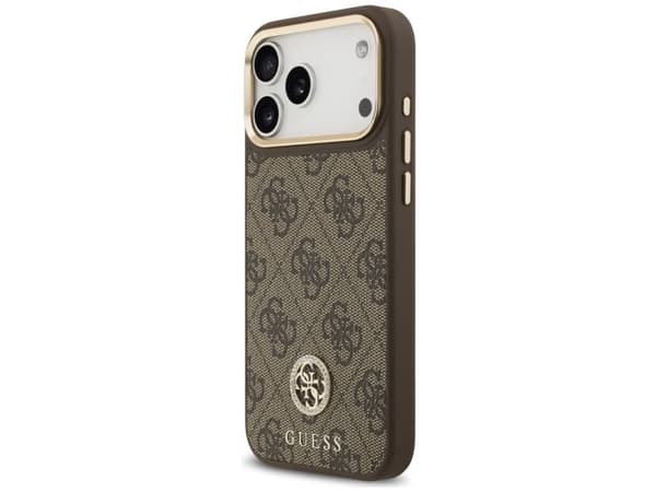 Guess 4G Strass Logo MagSafe-deksel til iPhone 17 Pro Max - Brun