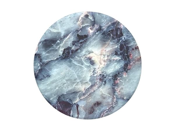 PopSockets Swappable PopGrip - Fingergrep/stativ for mobiltelefon - marmorblå