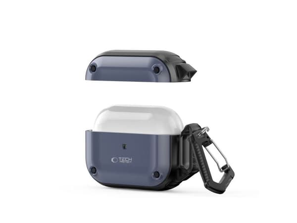 Tech-Protect TECH-PROTECT ROUGH HOOK APPLE AIRPODS PRO 1 / 2 STEEL BLUE