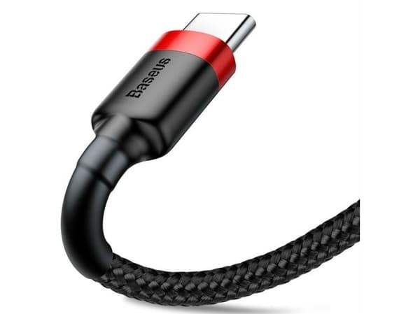 Baseus Cafule, 2 m, USB A, USB C, Musta, Punainen