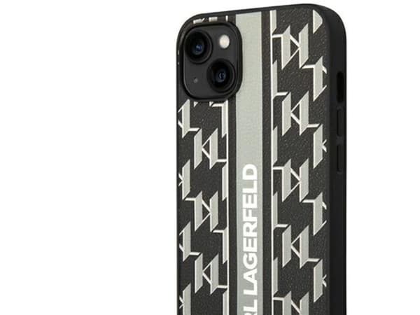 Karl Lagerfeld KLHCP14MPGKLSKG iPhone 14 Plus 6.7" hardcase grå/grå Monogram Stripe