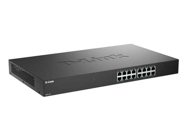 D-Link DMS-1016 - Switch - 16 x 10/100/1000/2.5G - stasjonær, rackmonterbar