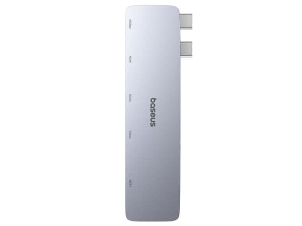 Baseus Ultra Joy 6in1 telakointiasema (USB-C PD, 2xUSB 3.0, HDMI, SD/TF) harmaa