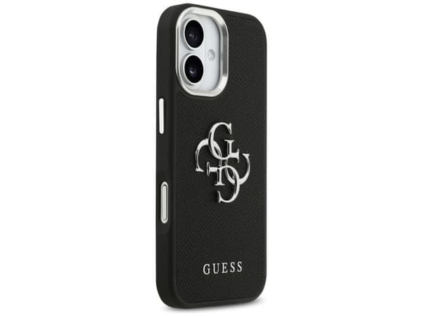 Case Guess Grained Big 4G Classic Logo for iPhone 17 black