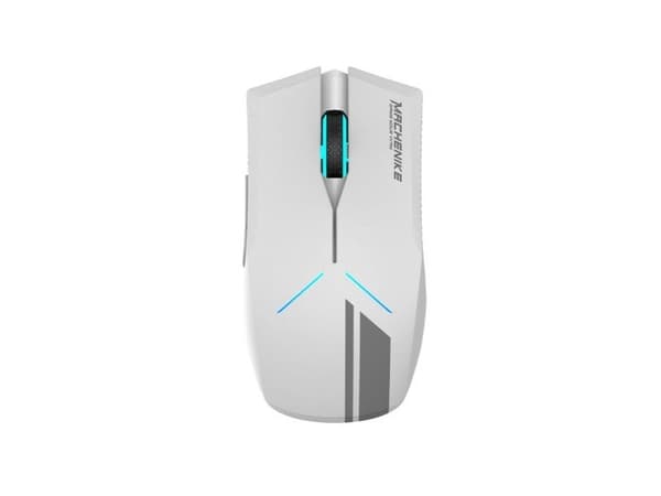 Machenike M721 Wireless Gaming Mouse 10000 DPI with RGB Backlight - White