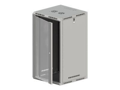 ALANTEC - Skåp - väggmontering, golvmontering - grå - 18U - 19"