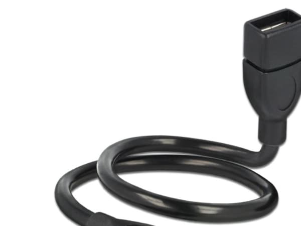 DeLOCK ShapeCable - USB forlængerkabel - USB (hun) til USB (han) - 35 cm - lajittelu