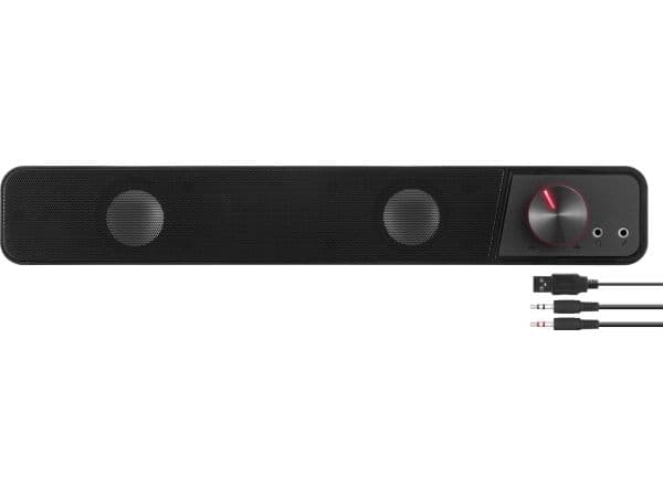 SPEEDLINK BRIO - Lydplanke - USB - 6 watt - svart