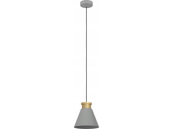 EGLO TWICKEN pendellampe E27 grå/gull