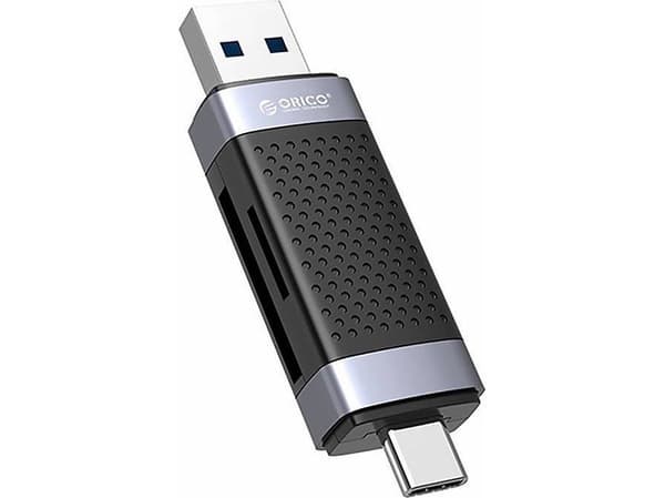 Orico TF/SD-kortleser CD2D-AC2-BK-EP, USB + USB-C (svart)