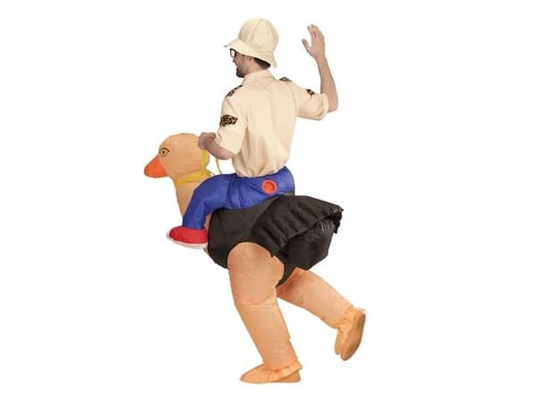 Tutkiminen strutsin puku