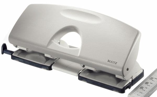 Hullemaskin Leitz 5012, 4-hulls 25 ark Grå