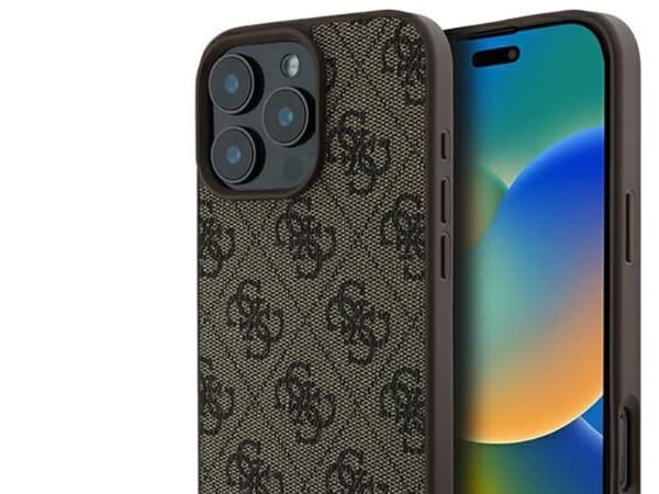 Guess 4G Classic iPhone 16 Pro Max-deksel - brun