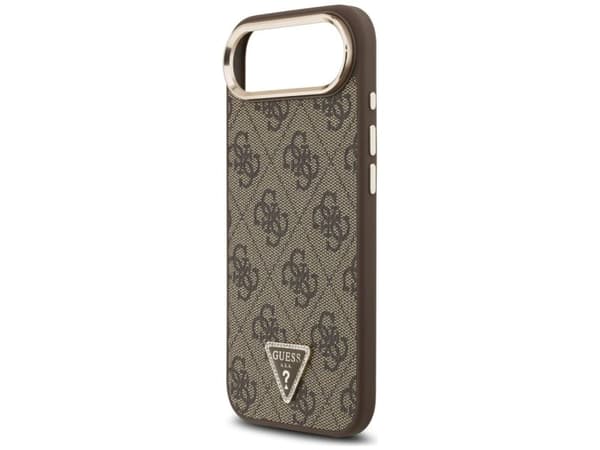 Guess 4G Triangle Logo MagSafe-etu til iPhone Air, brun/gull