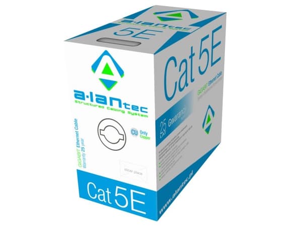 ALANTEC - Bulkkikaapeli - 305 m - UTP - CAT 5e - vahvuus - grå