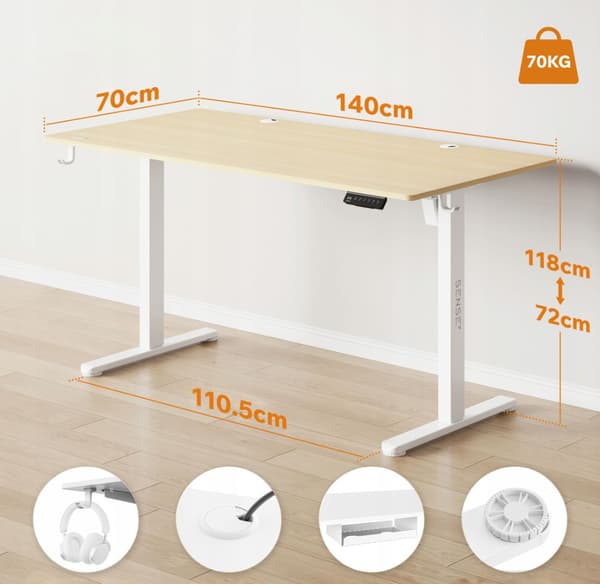 Nojo Tall White Pine 140x70 cm