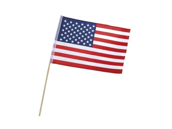 USA flag på pind