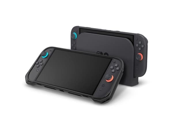 Hurtel Spigen Rugged Armor-deksel til Nintendo Switch 2 - Matt Svart