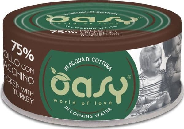 Oasy Kot More Love våtfoder kyckling & kalkon, burk 70 g