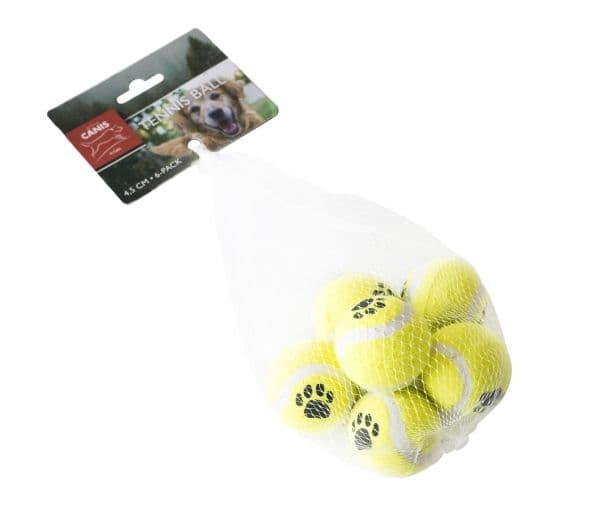 Tennispallot, koira, 4,5cm, 6 kpl