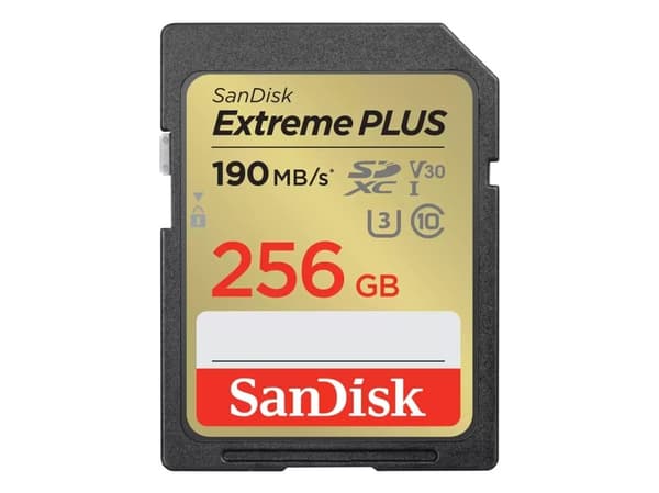 SanDisk Extreme PLUS - Flash-minneskort - 256 GB