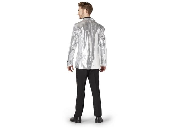 Suitmeister silverfärgad paljettjacka