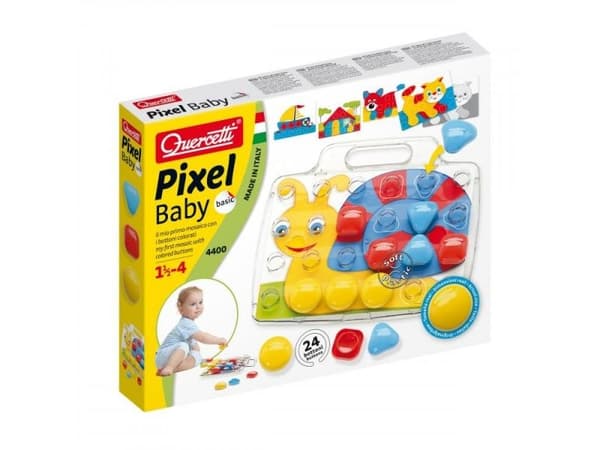 Quercetti Mosaik Pixel Baby Basic 24 bitar (591514)