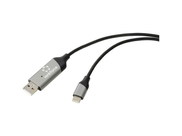 Renkforce KVM liitäntäkaapeli 2.00 m Musta
