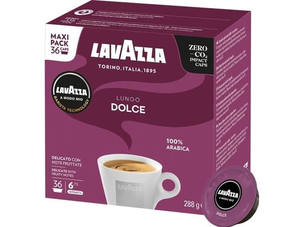 Lavazza kapselkaffe Lungo Dolce – 36 stk.