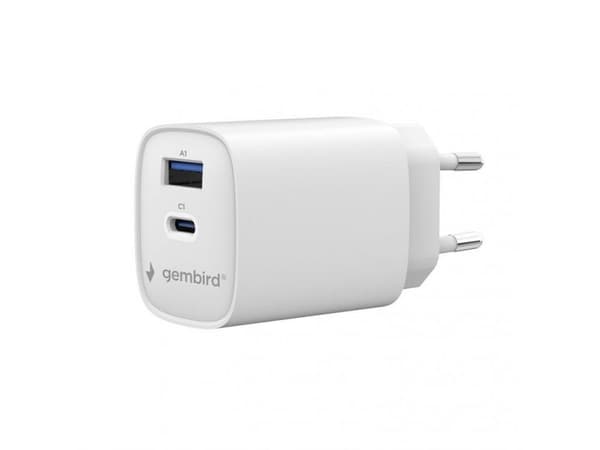 Gembird 2-portars 45W USB-snabbladdare